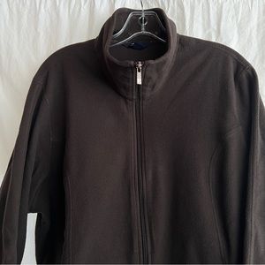 Plus Size Vintage Womens Lands' End Size 20W-22W (2X) Double Full-Zip Fleece